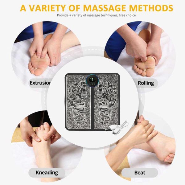 Portable EMS Foot Massager: USB Charging, TENS Therapy
