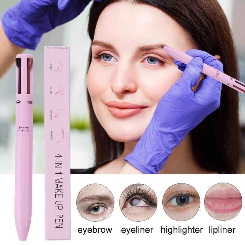 4 In 1 Waterproof Makeup Pen Eyebrow