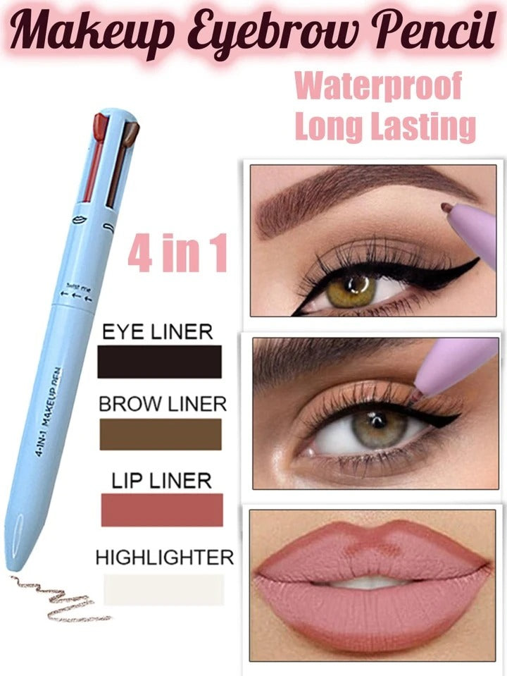 4 In 1 Waterproof Makeup Pen Eyebrow