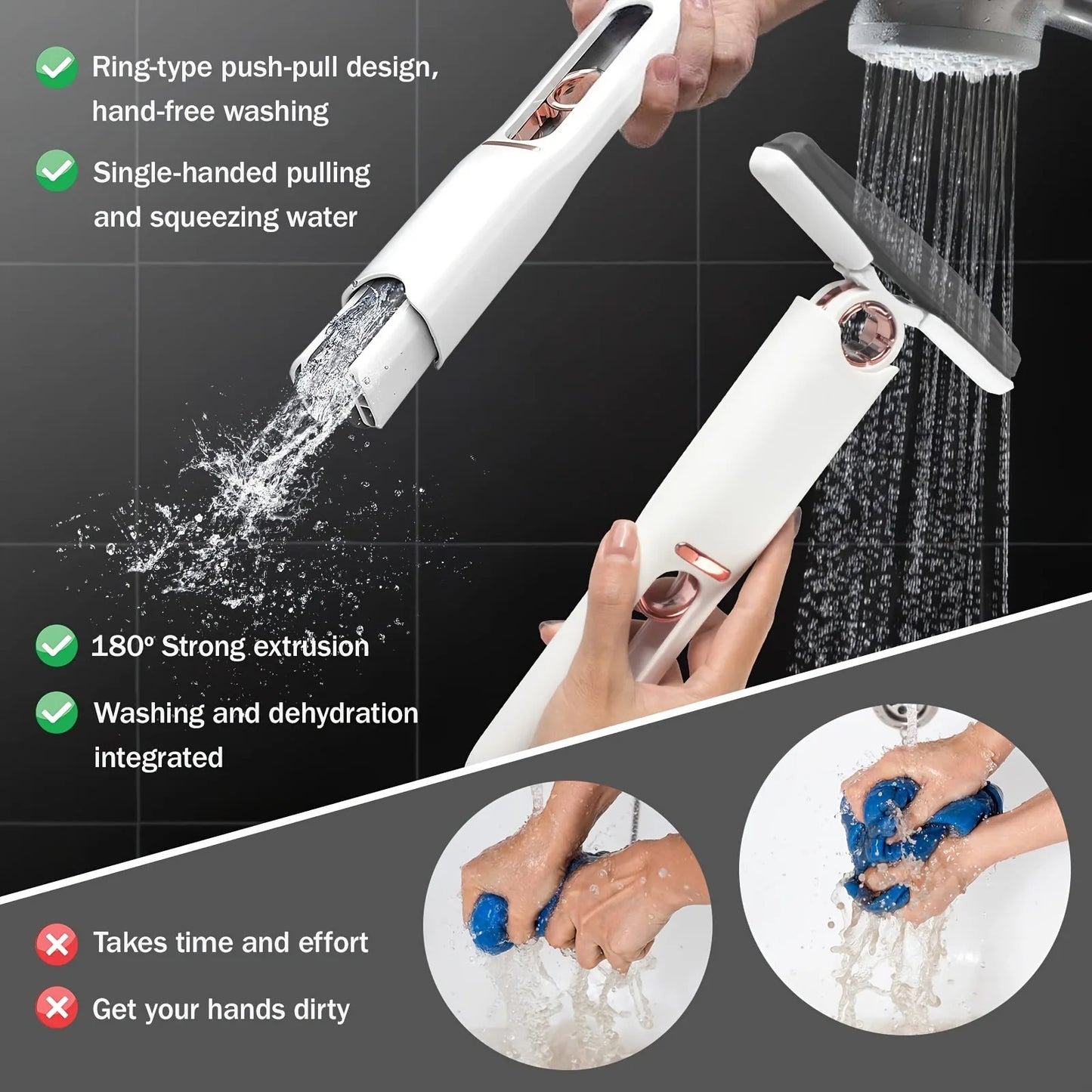 New Portable Mini Squeeze Mop