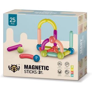 Magnetic Building Blocks: 25-Piece Educational Toy Set