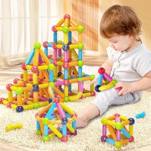 Magnetic Building Blocks: 25-Piece Educational Toy Set