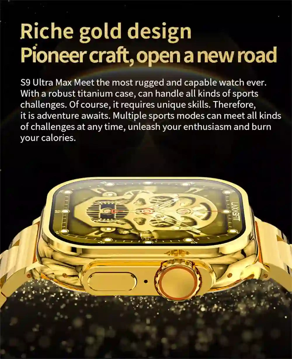 Z76 Ultra Smart Watch – Gold Edition With 2 Straps
