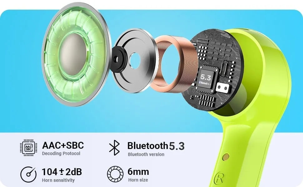 Air31 Earbuds Wireless Crystal Transparent Body