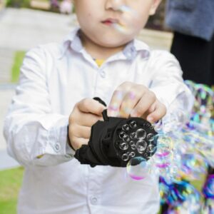 Kids Summer Gatling Bubble Gun - Automatic Soap Water