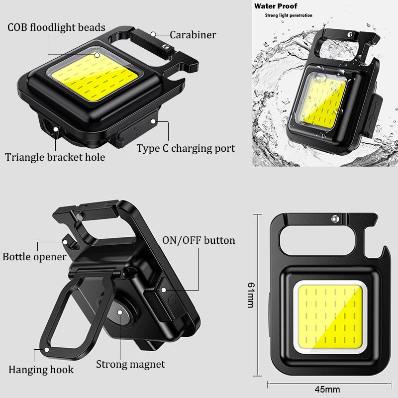 COB Rechargeable Keychain Light