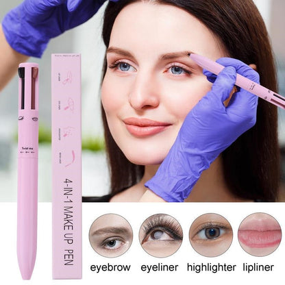 4 In 1 Waterproof Makeup Pen Eyebrow