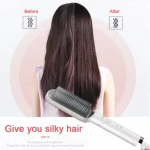 2-in-1 Hair Straightener Comb