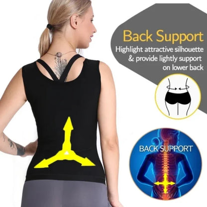 Polymer Sweat Shapewear Waist Slimming Trainer, Black